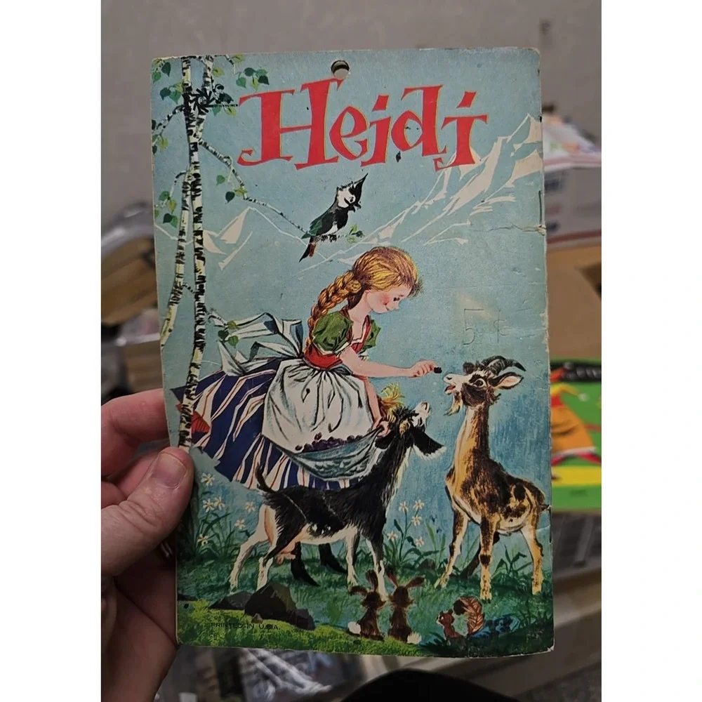 Vintage 1955 The Story of Heidi Johanna Spyri‎ Paperback Children's Story Book